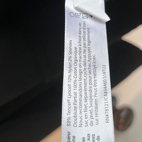 New Eileen Fisher, one button, black collar suit jacket - Picture 11 of 12